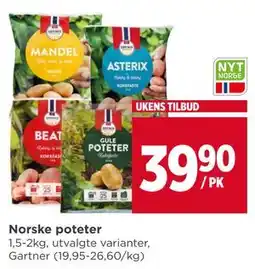 Meny Norske poteter tilbud
