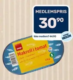 Coop Marked Makrell i tomat tilbud