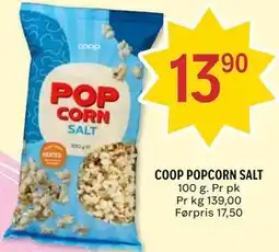 Coop Prix COOP POPCORN SALT tilbud