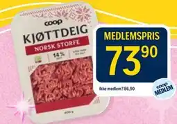 Coop Prix Coop Kjøttdeig tilbud