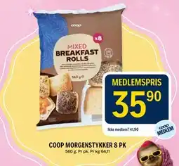 Coop Prix COOP MORGENSTYKKER 8 PK tilbud