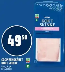Coop Obs COOP RENSKÅRET KOKT SKINKE tilbud
