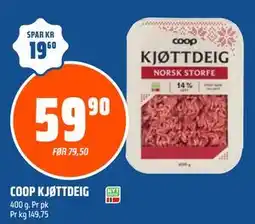 Coop Obs COOP KJØTTDEIG tilbud