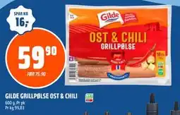 Coop Obs GILDE GRILLPØLSE OST & CHILI tilbud
