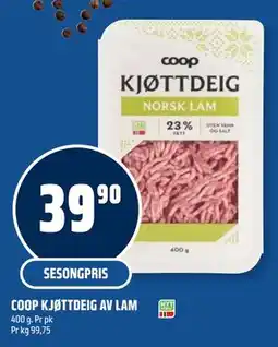 Coop Obs COOP KJØTTDEIG AV LAM tilbud