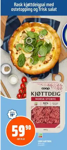 Coop Obs COOP KJØTTDEIG tilbud