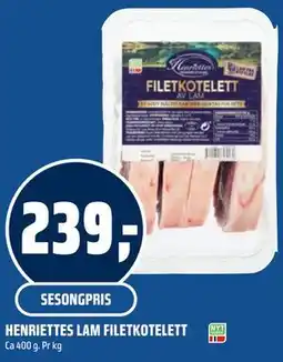 Coop Obs HENRIETTES LAM FILETKOTELETT tilbud