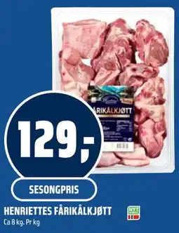 Coop Obs HENRIETTES FÅRIKÅLKJØTT tilbud