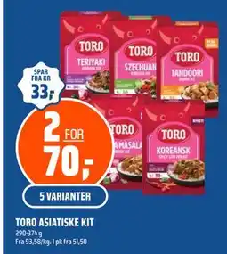 Coop Obs TORO ASIATISKE KIT tilbud