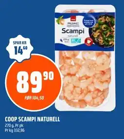 Coop Obs COOP SCAMPI NATURELL tilbud