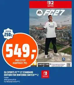 Coop Obs EA SPORTS FC 27 STANDARD EDITION FOR NINTENDO SWITCH 2 tilbud