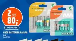 Coop Obs COOP BATTERIER AA/AAA tilbud