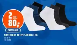 Coop Obs NORTHPEAK ACTIVE SOKKER 3 PK tilbud
