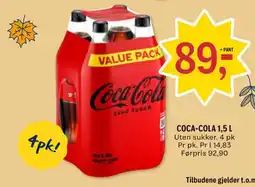 Coop Prix Coca-Cola Zero Sugar tilbud