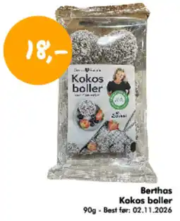 Havaristen Berthas Kokos boller tilbud