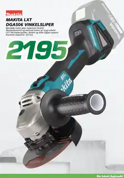 Coop Byggmix Makita LXT DGA506 Vinkelslipper tilbud