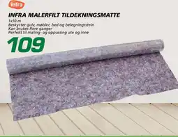 Coop Byggmix Infra malerfilt tildekningsmatte tilbud