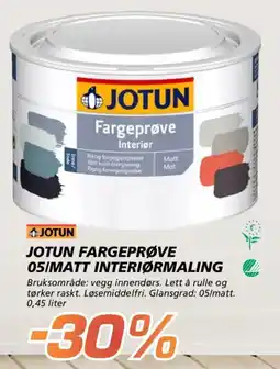 Coop Byggmix Jotun fargeprøve 05/matt interiørmaling tilbud