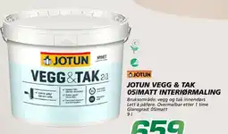 Coop Byggmix Jotun vegg & tak 05/matt interiørmalering tilbud