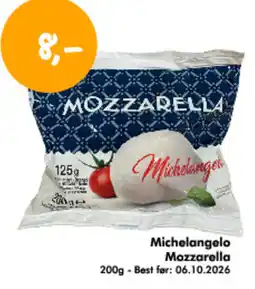 Havaristen Michelangelo Mozzarella tilbud
