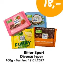 Havaristen Ritter Sport Diverse typer tilbud