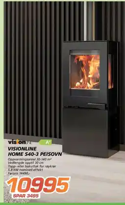 Coop Byggmix Visionline Home S40-3 Peisovn tilbud
