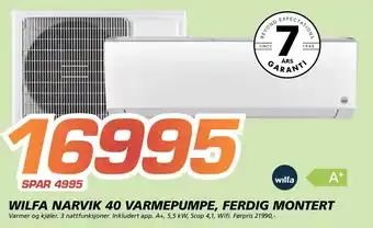 Wilfa Narvik 40 Varmepumpe