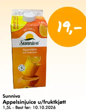 Sunniva Appelsinjuice u/fruktkjøtt