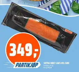 Coop Obs Sotra Røkt Laks Hel Side tilbud
