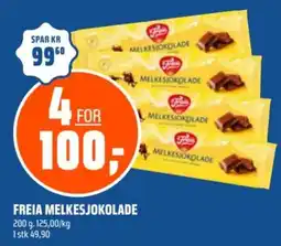 Coop Obs Freia melkesjokolade tilbud