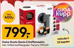 Gigaboks Dolce Gusto Genio S Kaffemaskin tilbud