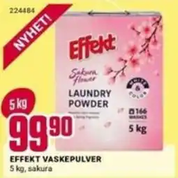 Europris Effekt vaskepulver tilbud