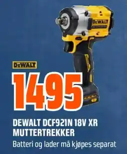 Obs Bygg DeWalt DCF921N 18V XR Muttertrekker tilbud
