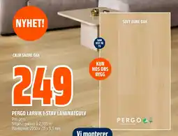 Obs Bygg Pergo larvik 1-stav laminatgulv tilbud