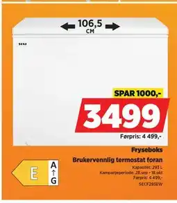 POWER SENZ Fryseboks tilbud