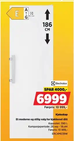 POWER Electrolux Kjøleskap tilbud