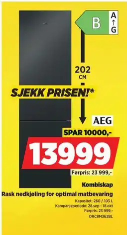 POWER AEG Kombiskap tilbud