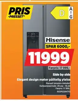 POWER Hisense Side by side tilbud