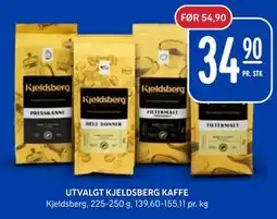 Rema 1000 UTVALGT KJELDSBERG KAFFE tilbud