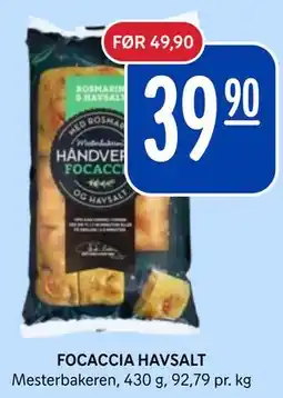 Rema 1000 FOCACCIA HAVSALT tilbud