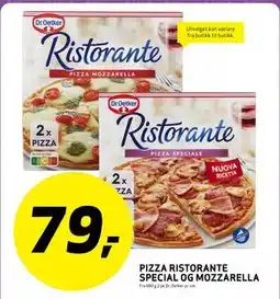 Bunnpris PIZZA RISTORANTE SPECIAL OG MOZZARELLA tilbud
