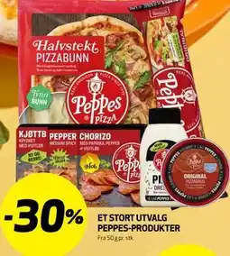 Bunnpris ET STORT UTVALG PEPPES-PRODUKTER tilbud