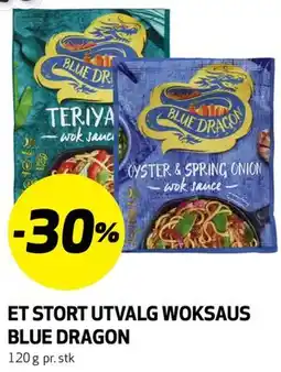 Bunnpris ET STORT UTVALG WOKSAUS BLUE DRAGON tilbud