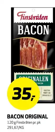 Bunnpris BACON ORIGINAL tilbud