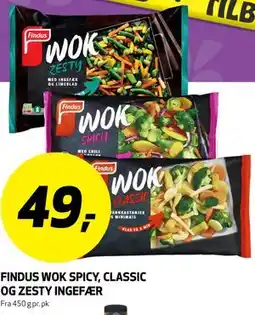 Bunnpris FINDUS WOK SPICY, CLASSIC OG ZESTY INGEFÆR tilbud