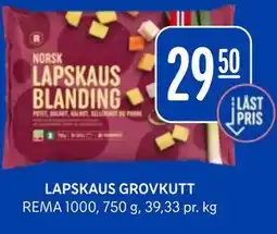 Rema 1000 LAPSKAUS GROVKUTT tilbud