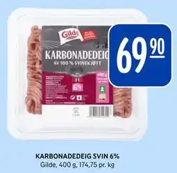 Rema 1000 KARBONADEDEIG SVIN 6% tilbud