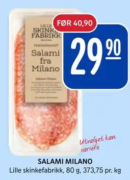 Rema 1000 SALAMI MILANO tilbud