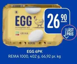 Rema 1000 EGG 6PK tilbud