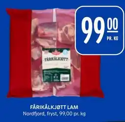 Rema 1000 FÅRIKÅLKJØTT LAM tilbud